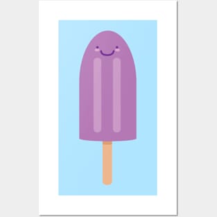 Purple Popsicle Buddy Posters and Art